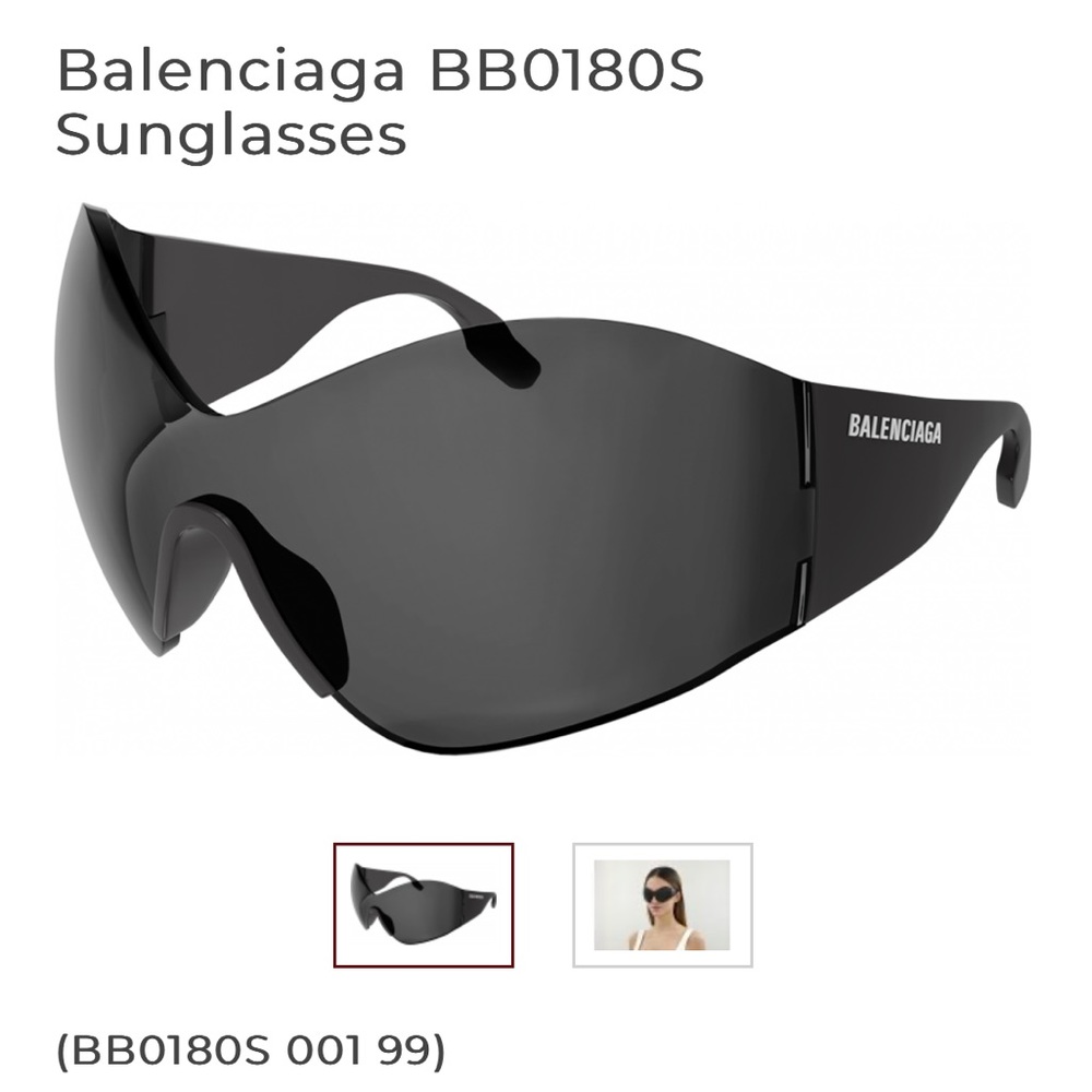 Balenciaga Mask Butterfly Sunglasses (no case included)